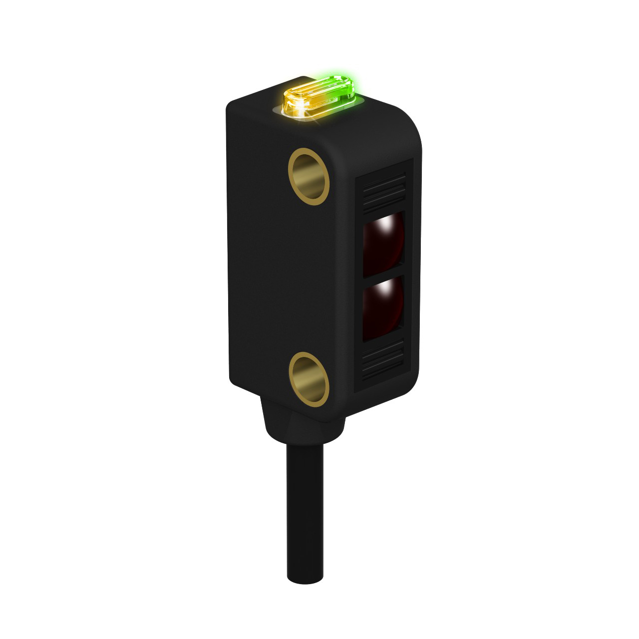 Banner Engineering Photoelectric Sensor; Fixed-Field Background Suppression; Rectangular; 30mm Cutoff Range; 10-30VDC; NPN&plus;PNP; Light Operate; M12 Pigtail QD